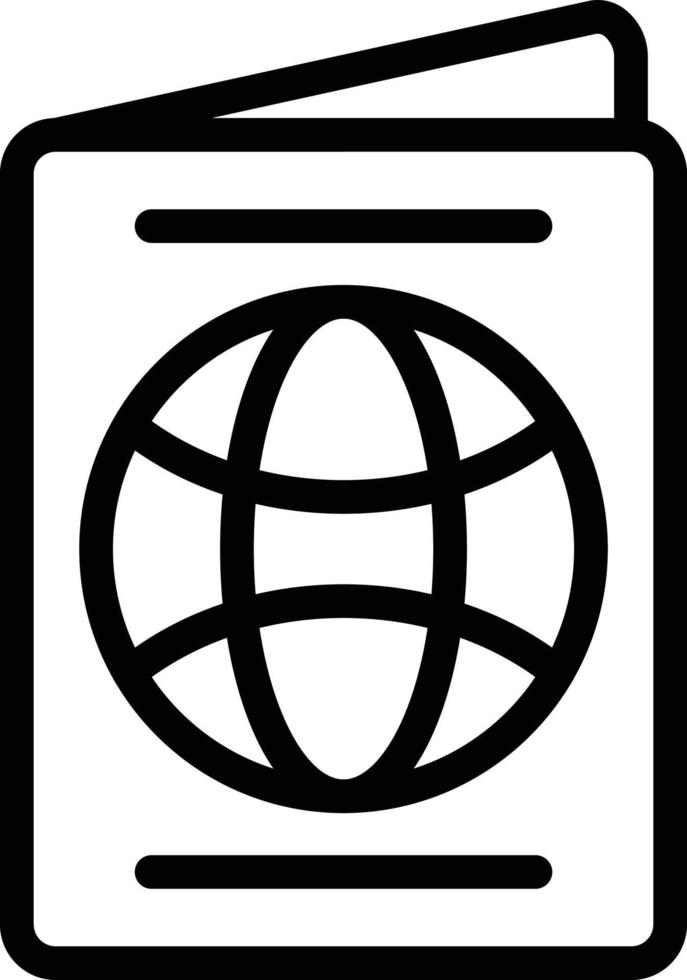 Vektor Design Reisepass Symbol Stil