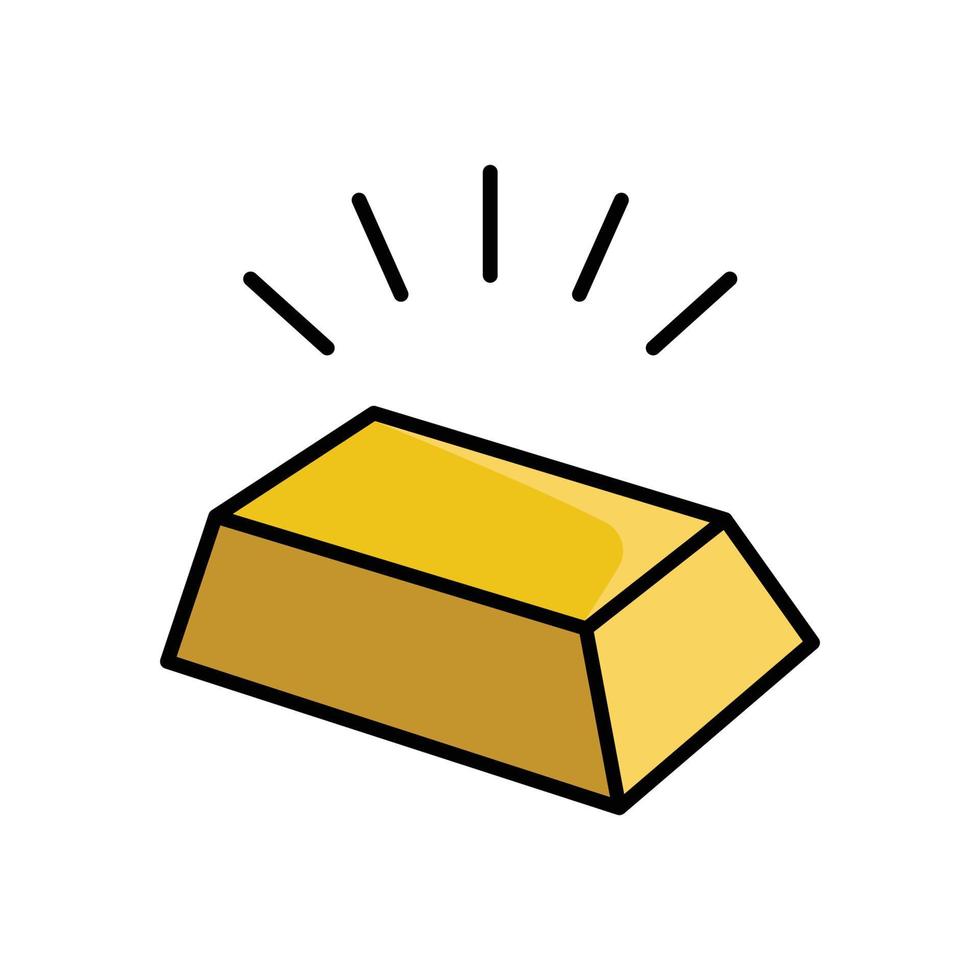 guld bar ikon vektor design mall enkel och modern