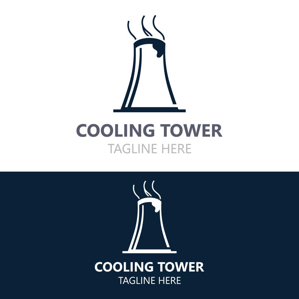 nuklear Kühlung Turm Pflanze Vektor Symbol. Fabrik unterzeichnen. Industrie Symbol. einfach isoliert Logo
