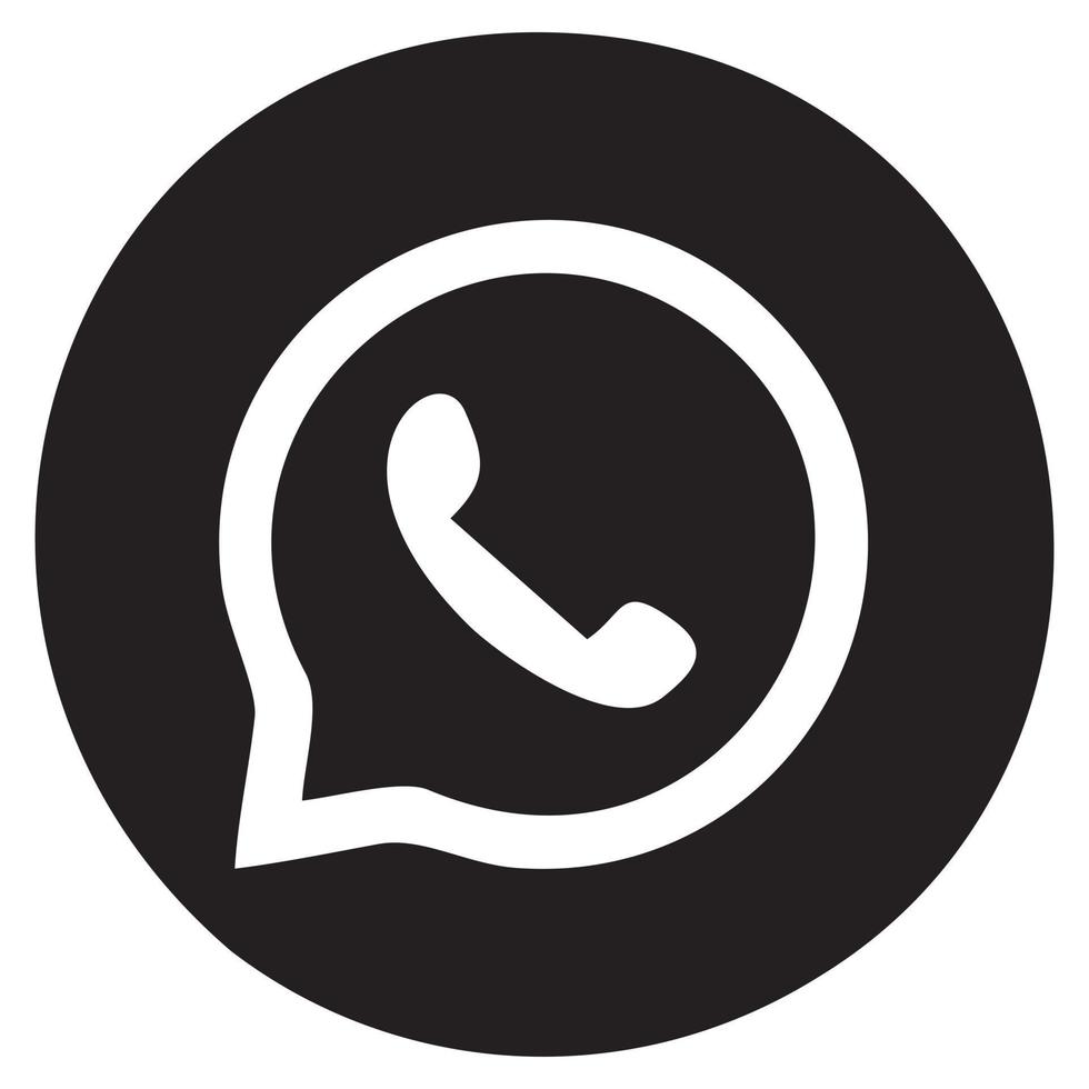 Symbol Medien Sozial WhatsApp vektor