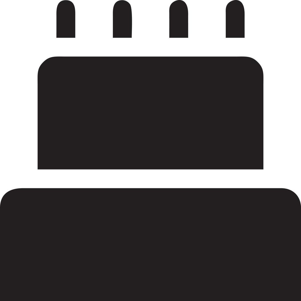 kaka ikon symbol vektor bild. illustration av de bageri födelsedag isolerat design bild. eps 10
