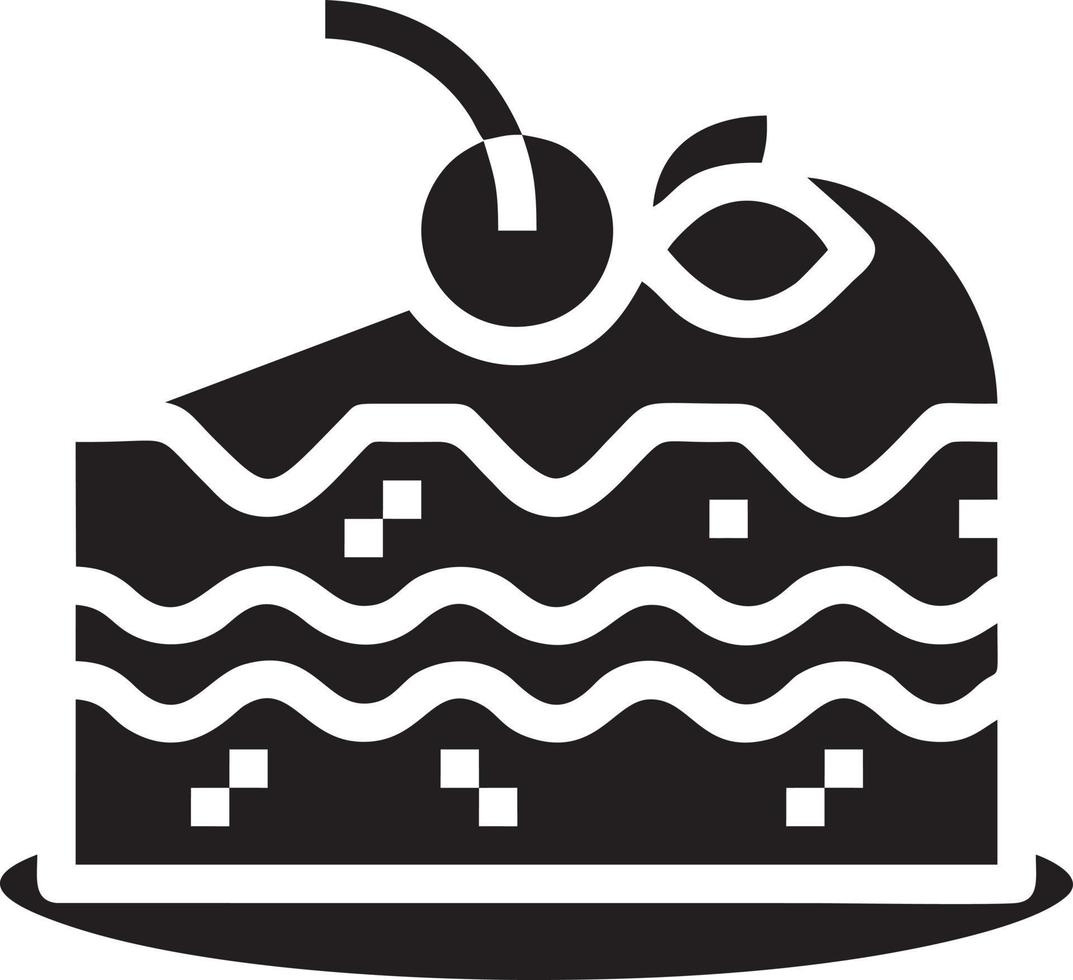 Kuchen Symbol Symbol Vektor Bild. Illustration von das Bäckerei Geburtstag isoliert Design Bild. eps 10