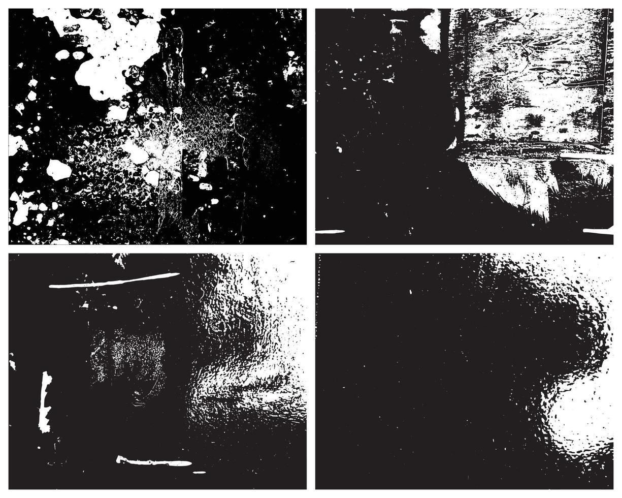 grunge texturer vektor pack. kornstruktur, grov konsistens, tappningstruktur. bedrövad effekt. nödtextur.