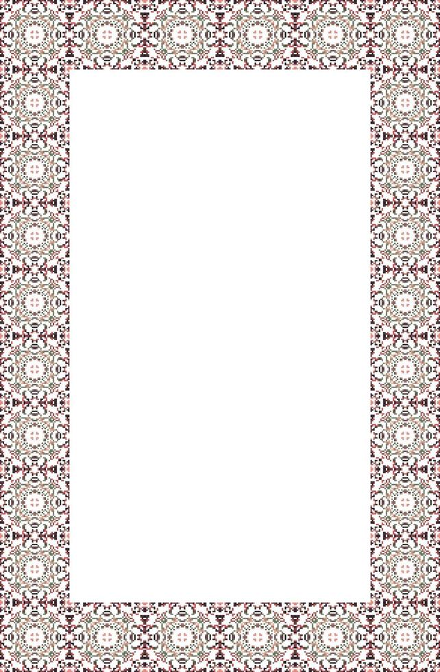 islamic rektangel ram geometrisk mönster prydnad med isolerat bakgrund för hälsning kort , baner, affisch, och inbjudan bröllop , certifikat. vektor