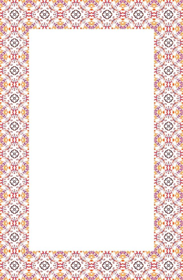 islamisch Rechteck Rahmen geometrisch Muster Ornament mit isoliert Hintergrund zum Gruß Karten , Banner, Poster, und Einladung Hochzeit , Zertifikat. vektor