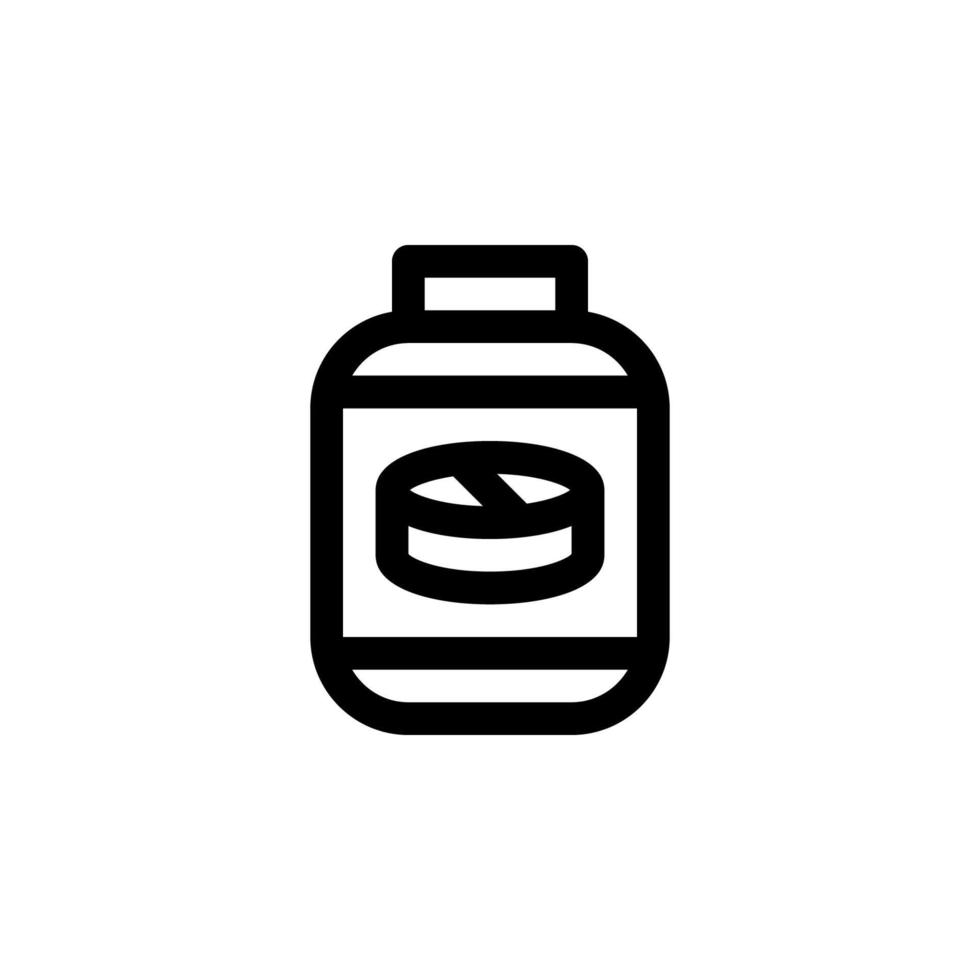 Tabletten Flasche Symbol Vektor zum irgendein Zwecke