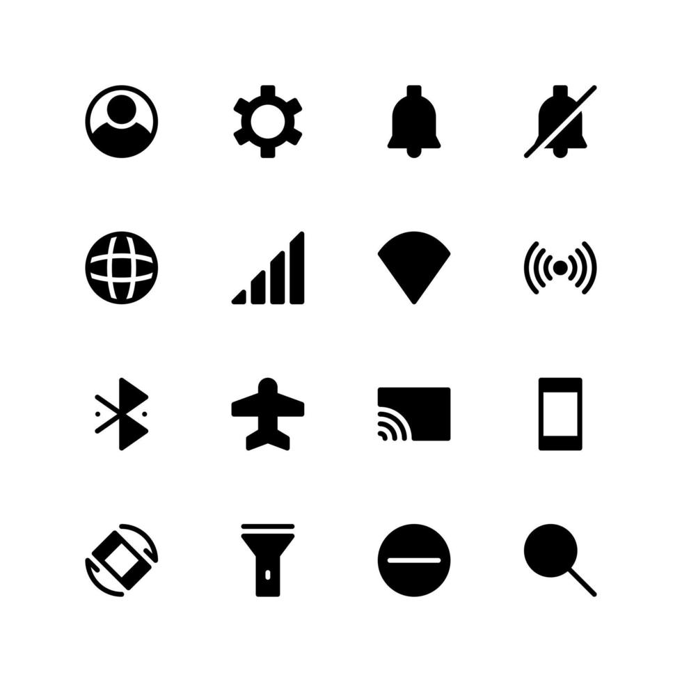 Vektor Illustration von Benutzer Schnittstelle Symbole