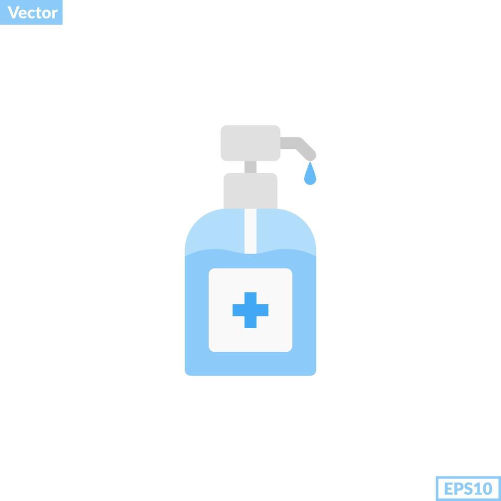 Hand Desinfektionsmittel Pumpe Flasche Symbol Vektor zum irgendein Zwecke