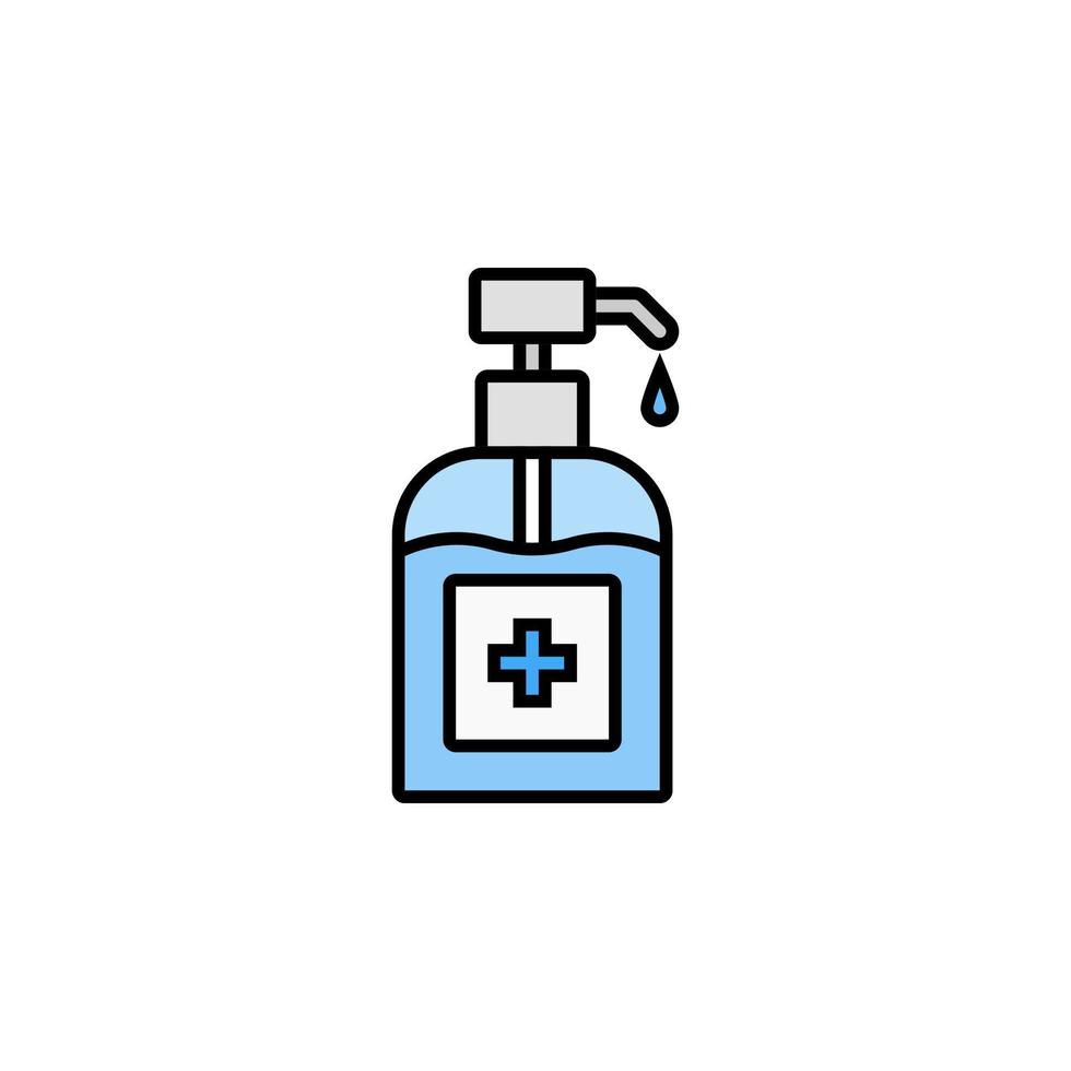 hand desinfektionsmedel pump flaska ikon vektor för några syften