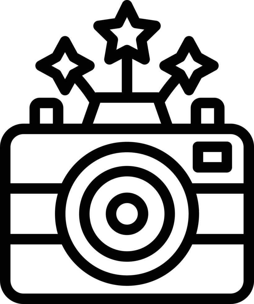 Vektor Design Neu Jahr Kamera Symbol Stil