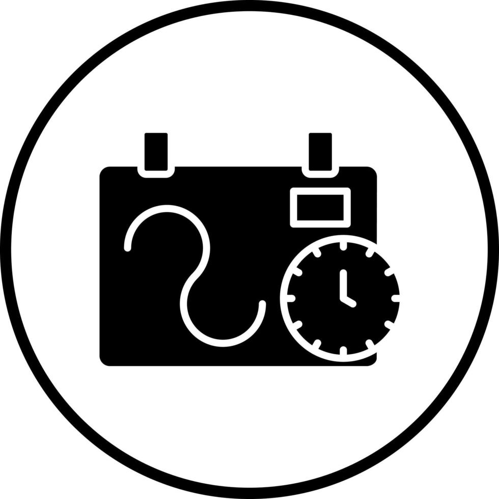 flexibel Zeitplan Vektor Symbol Stil