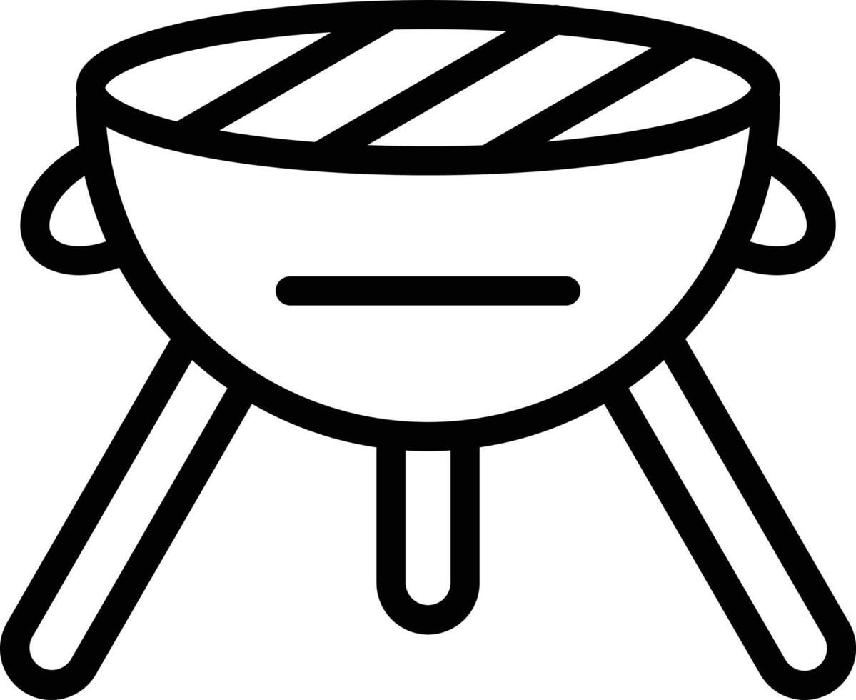 Grill Grill Vektor Symbol Stil