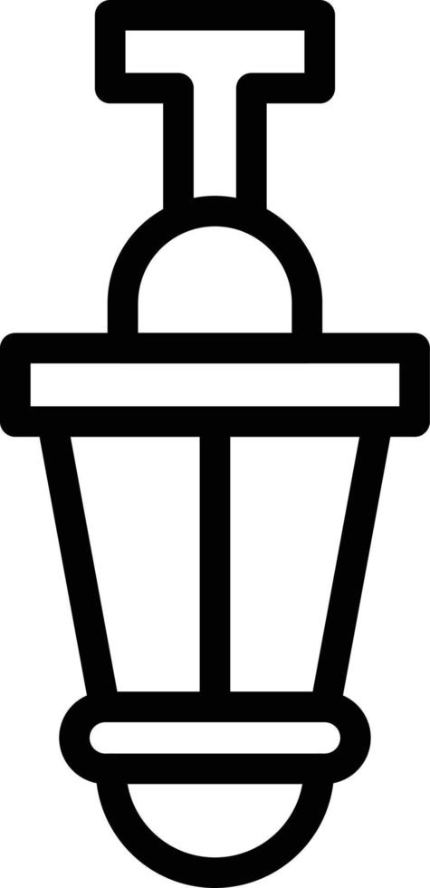 vektor design hänga lampa ikon stil