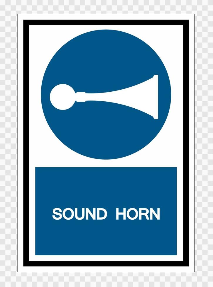 ljudhorn symbol tecken isolera på transparent bakgrund, vektorillustration vektor