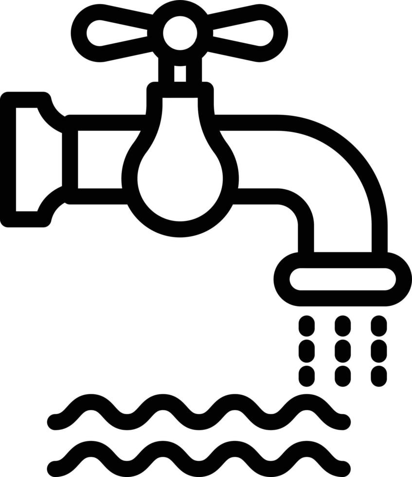vektor design avfall vatten ikon stil