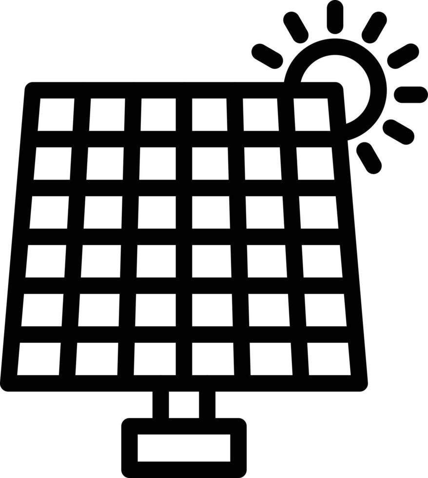 Solar- Energie Vektor Symbol Stil