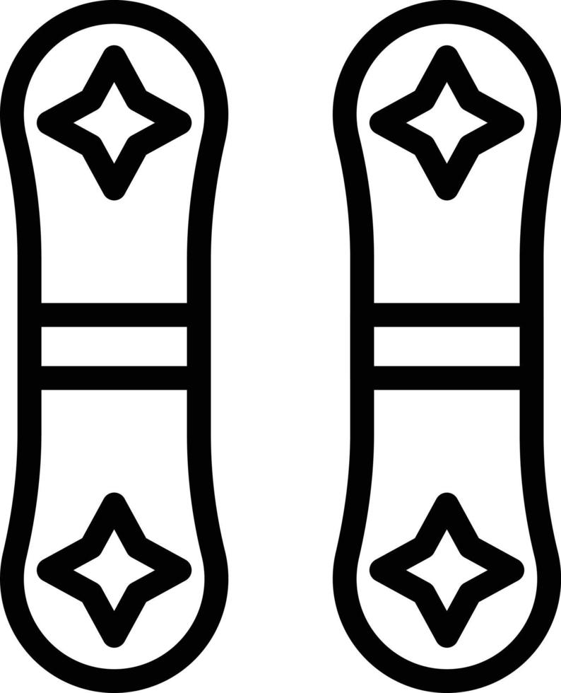 vektor design snowboard ikon stil