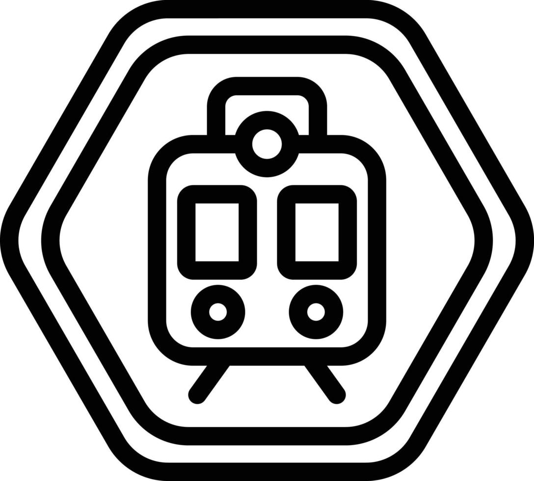 Vektor Design Eisenbahn Kreuzung Symbol Stil