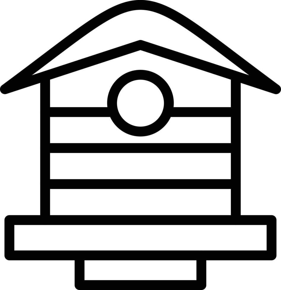 Vogel Haus Vektor Symbol Stil
