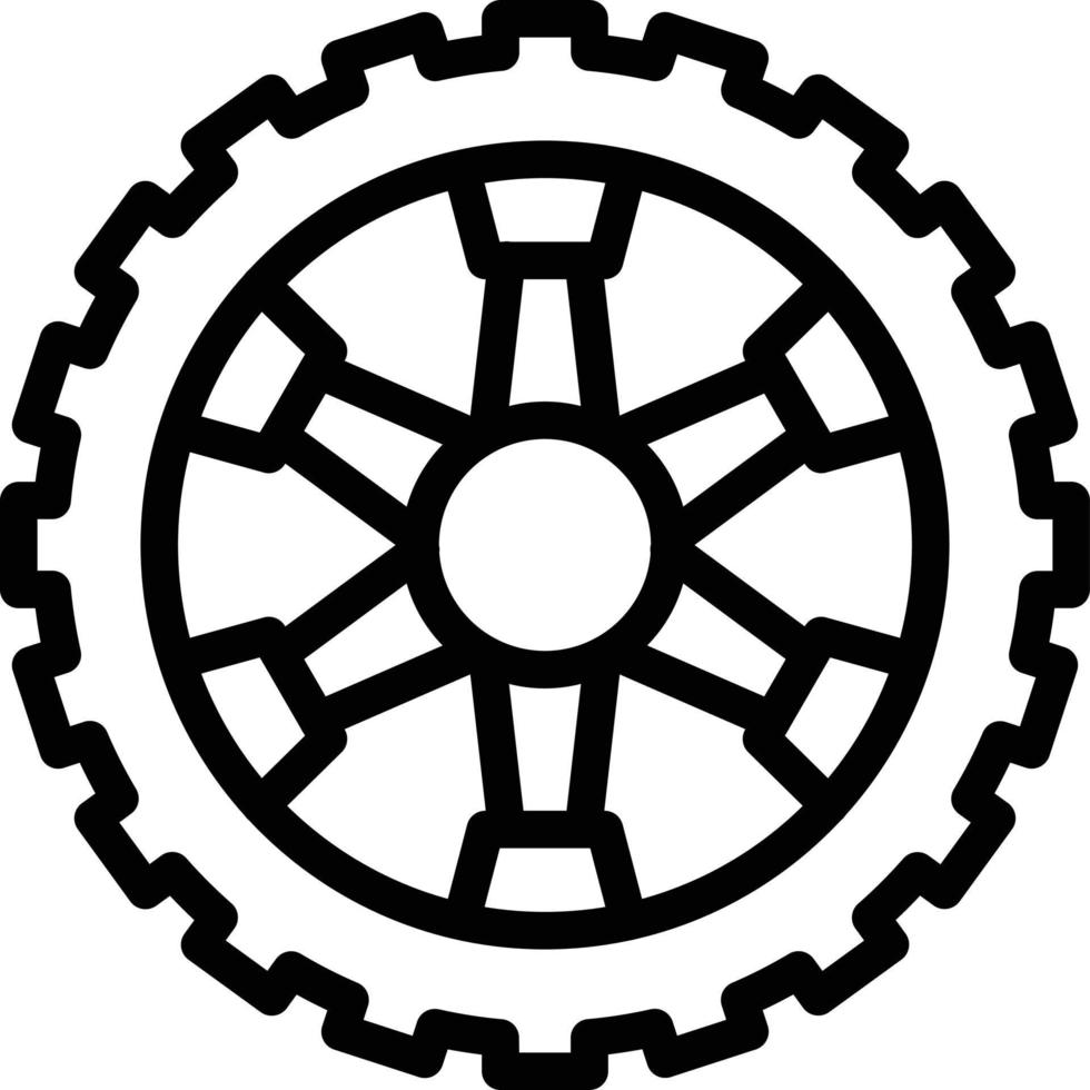 hjul vektor ikon stil