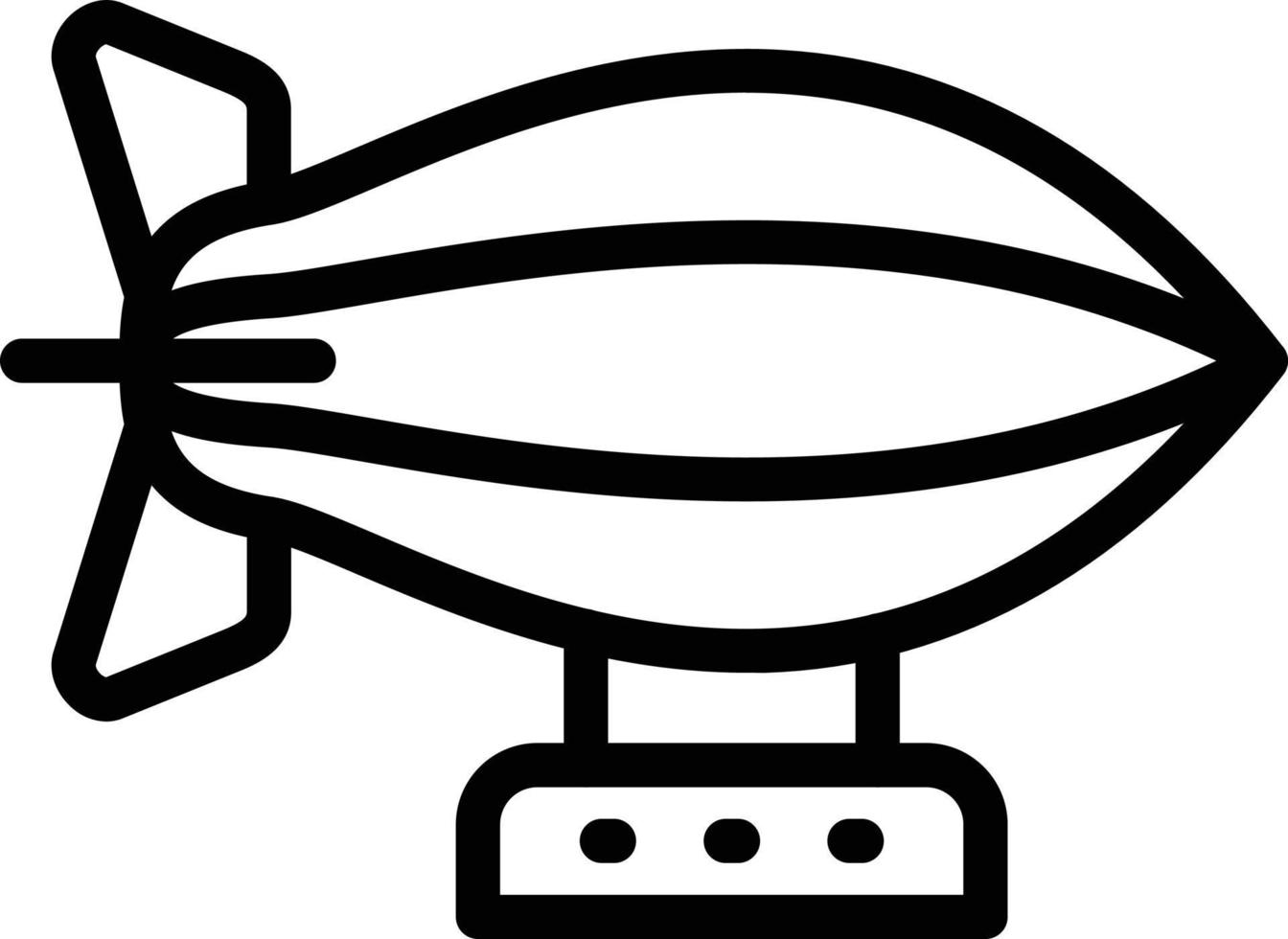 Zeppelin Vektor Symbol Stil