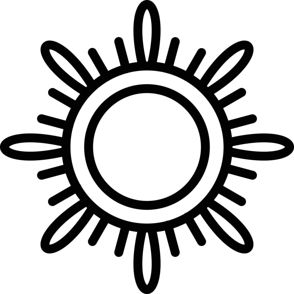 Vektor Design Sonne Symbol Stil
