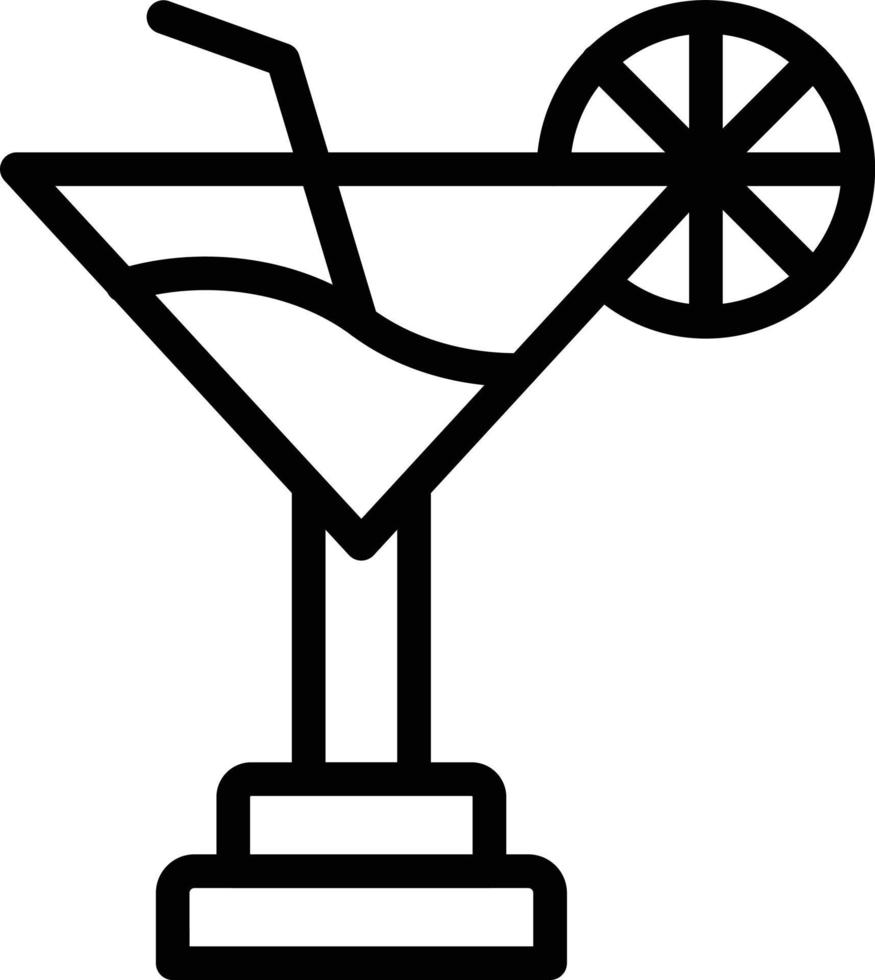 Vektor Design Cocktail Symbol Stil