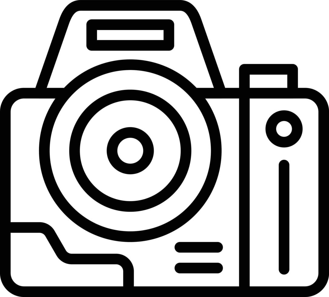 fortgeschritten Kamera Vektor Symbol Stil