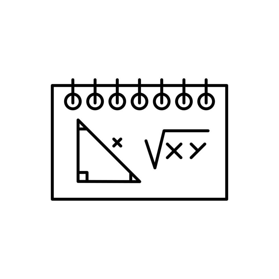 Arithmetik Linie Kunst Symbol Design vektor