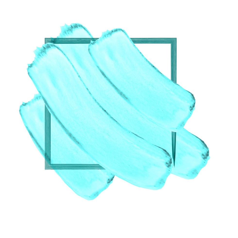 Aquarell Blau Rahmen zum Logo vektor