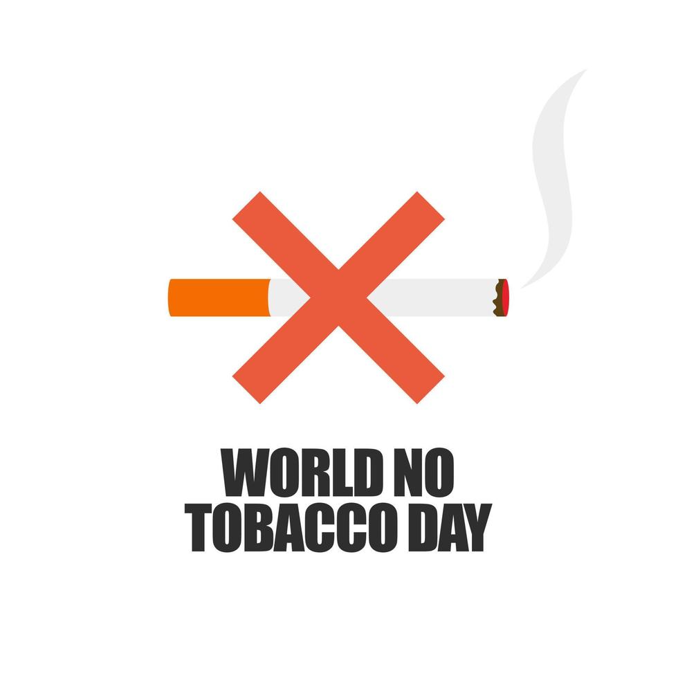 värld Nej tobak dag begrepp sluta rökning.vektor illustration vektor