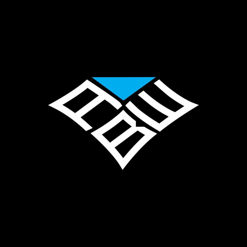 abw brev logotyp kreativ design med vektor grafisk, abw enkel och modern logotyp.