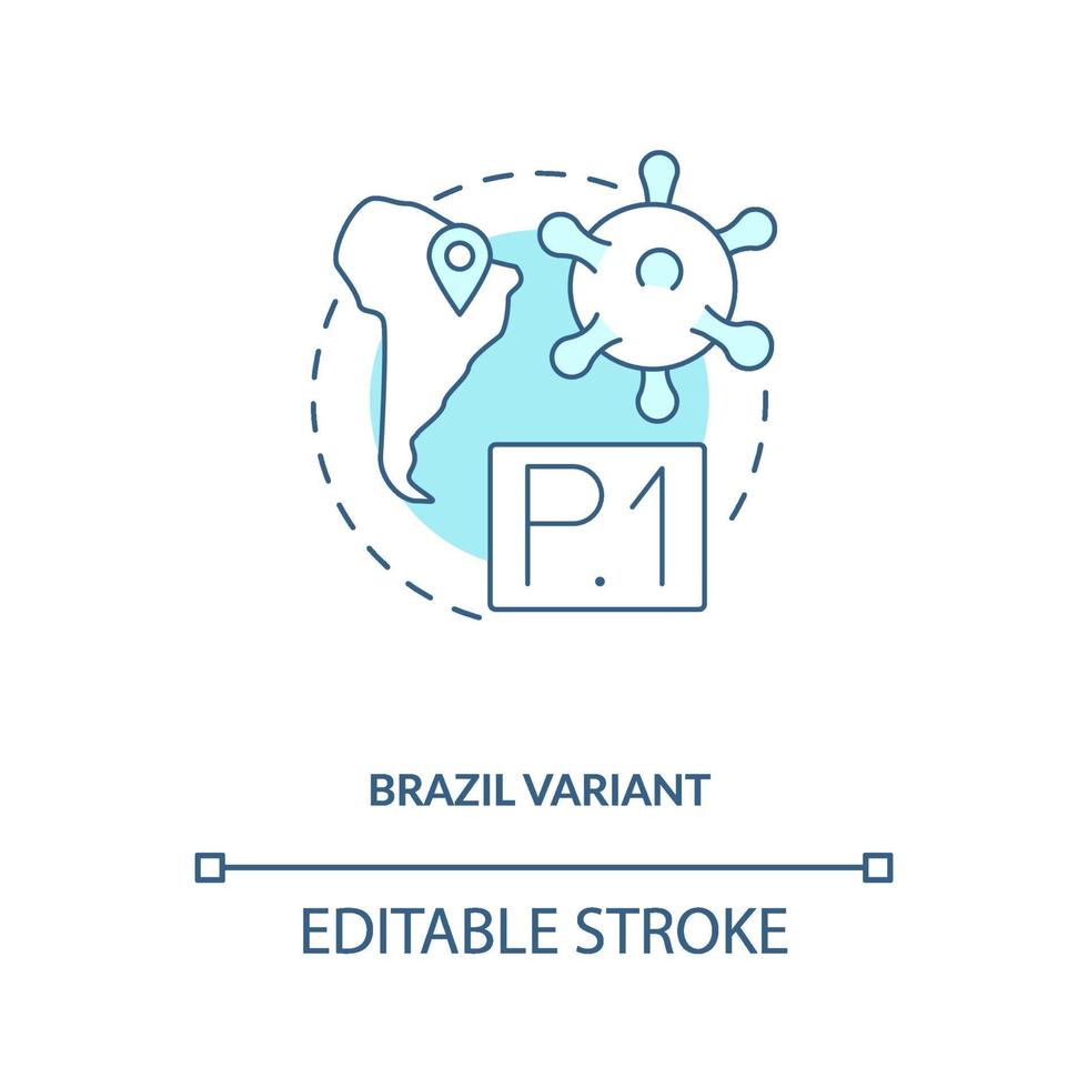 Brasilien Variante Konzept Symbol vektor