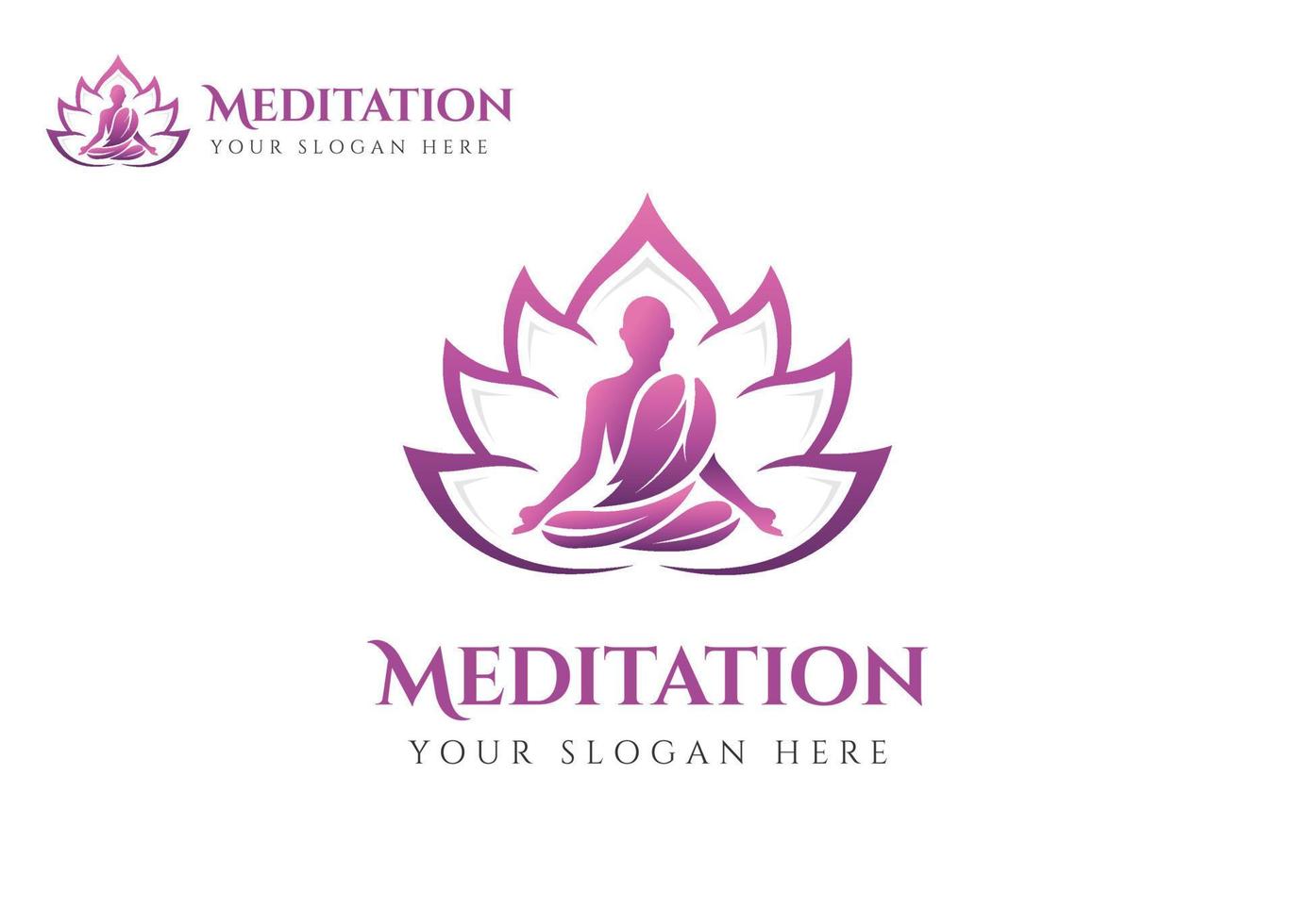 Yoga Logo Meditation Logo Fitness Logo Yoga Logo Design Yoga im Natur Logo Gewicht Verlust Logo Spa Logo entspannen Logo Entspannung Logo kostenlos Hand Übung Logo vektor