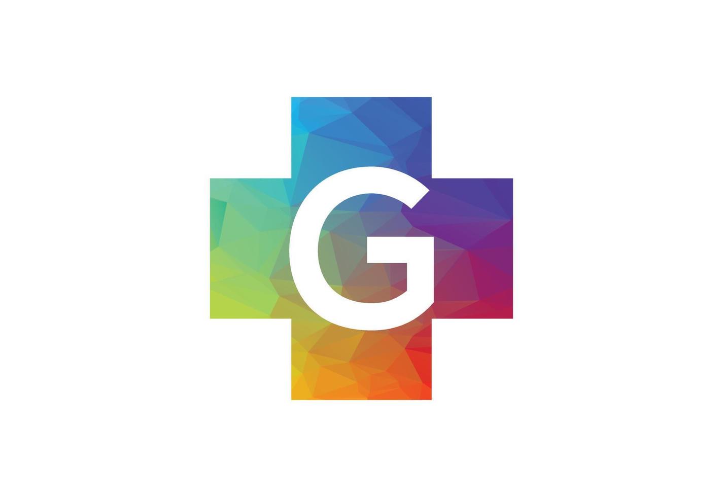 bunt niedrig poly und Initiale G Brief Logo Design, Vektor Illustration