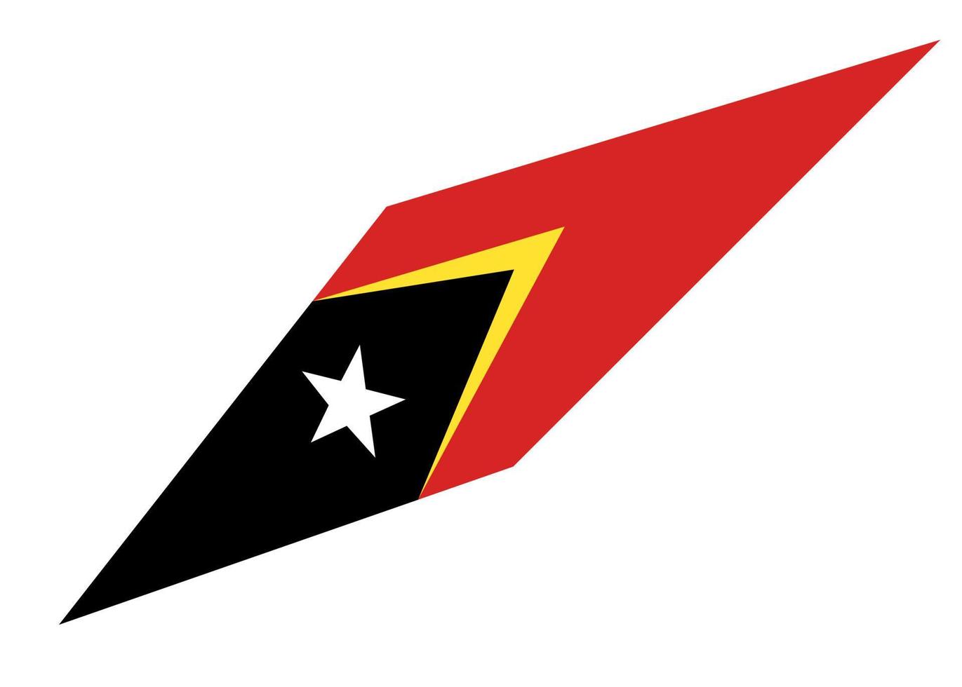 Osten Timor Flagge Symbol, Illustration von das National Flagge Design mit das Konzept von Eleganz vektor