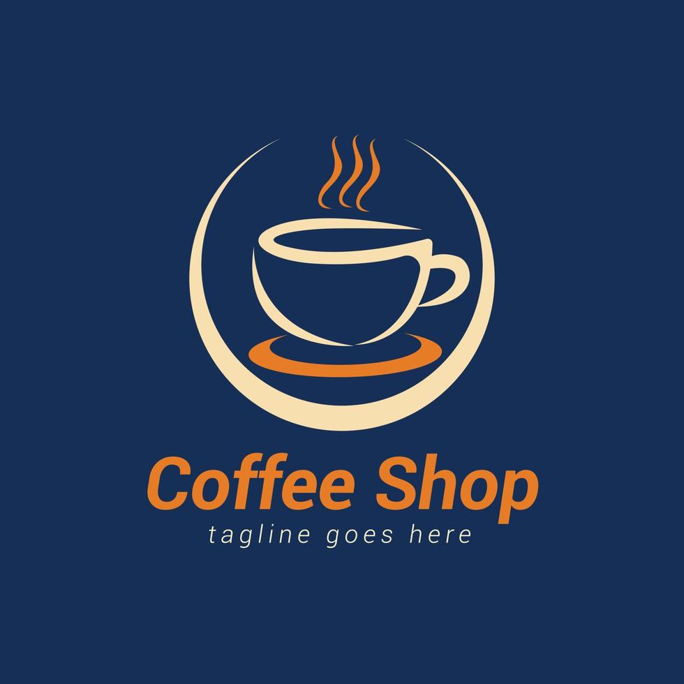 Kaffee Geschäft Logo Design Vorlage, Kaffee Tasse Logo vektor