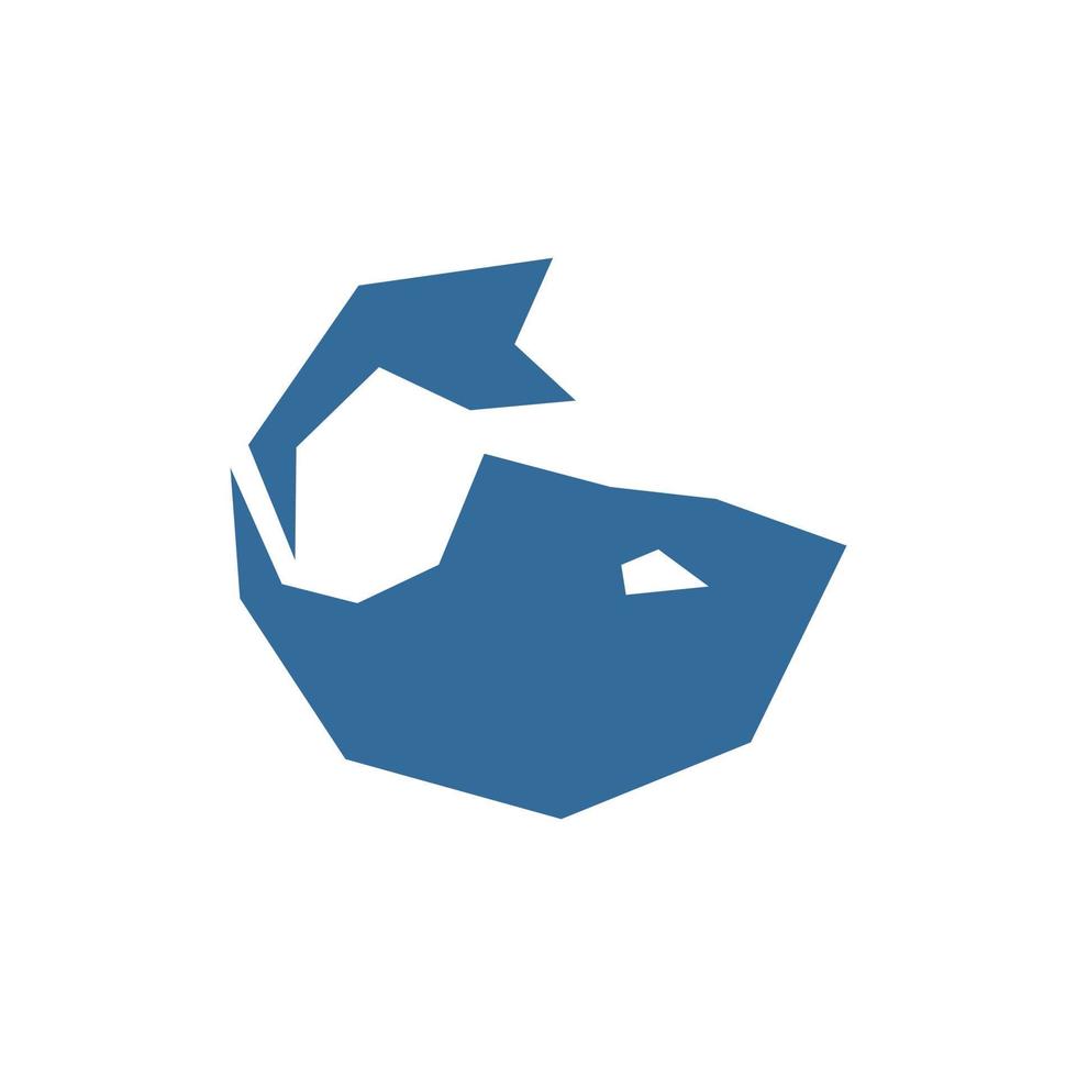 Fisch geometrisch Silhouette modern kreativ Logo vektor