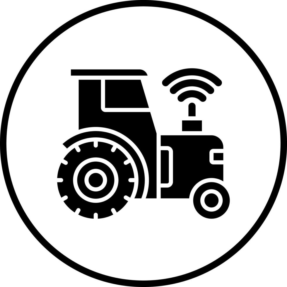 Clever Traktor Vektor Symbol Stil