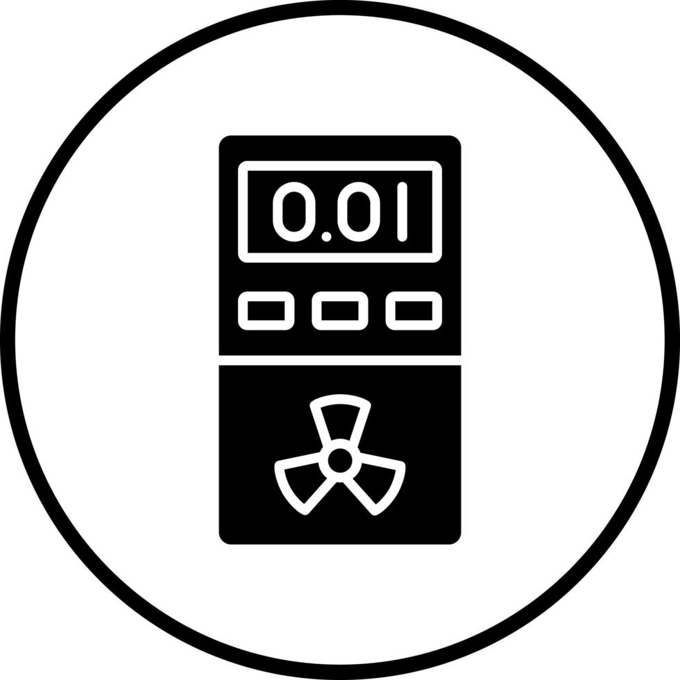Dosimeter Vektor Symbol Stil