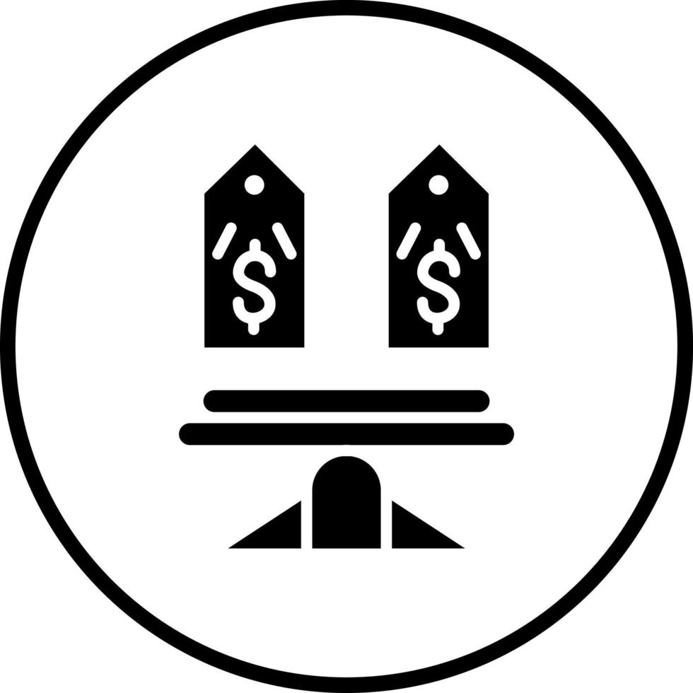 vergleichen Sie Preise Vektor Symbol Stil