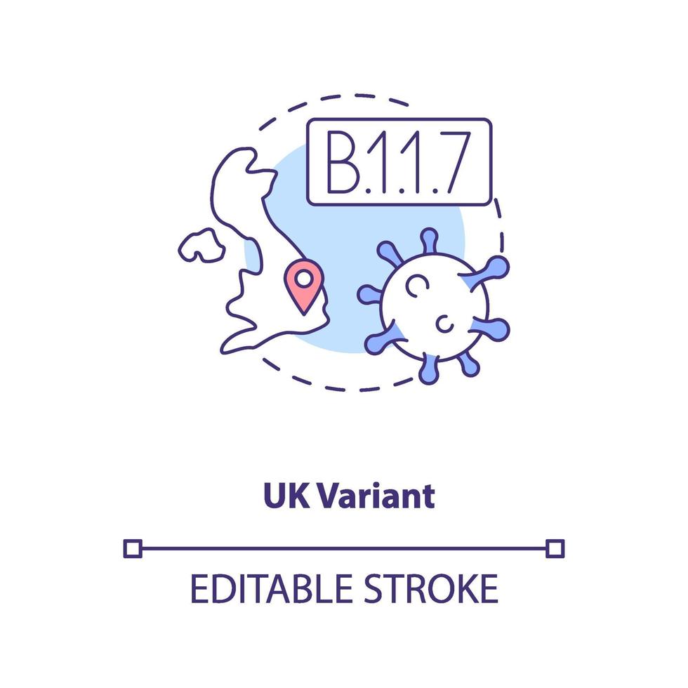 uk Variante Konzept Symbol vektor