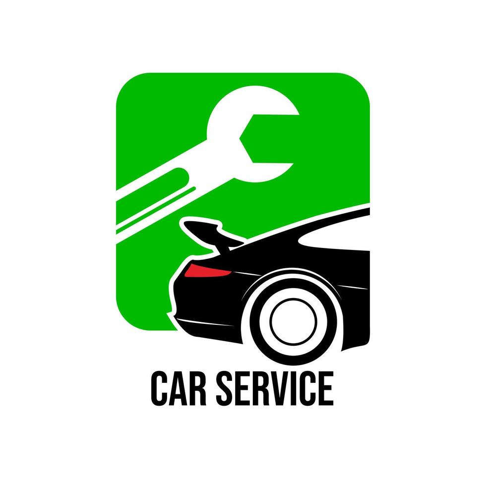 Auto Auto Bedienung Logo Vektor Illustration.