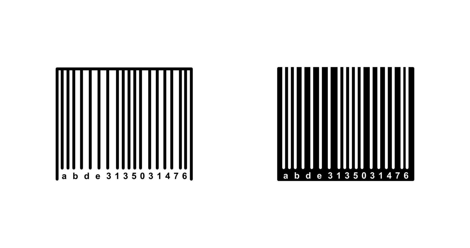 Barcode-Vektorsymbol vektor