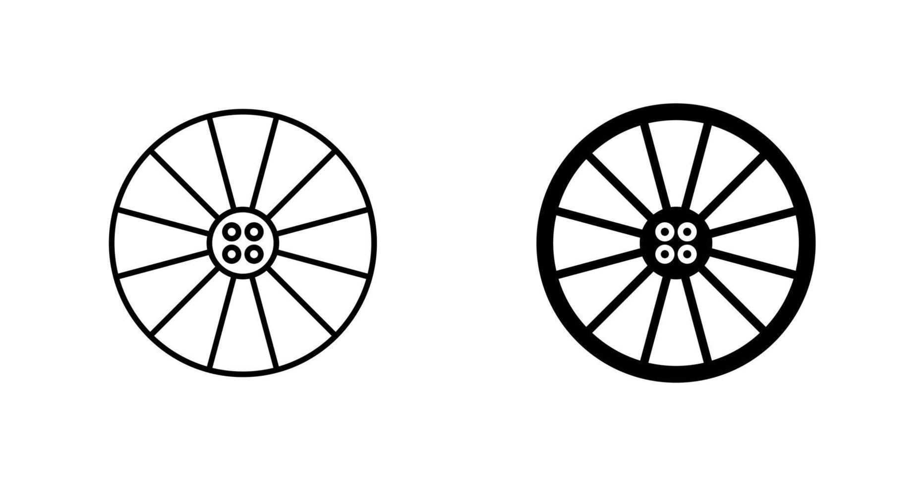 hjul vektor ikon