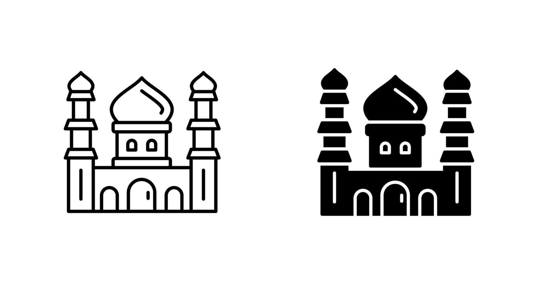 Moschee-Vektor-Symbol vektor