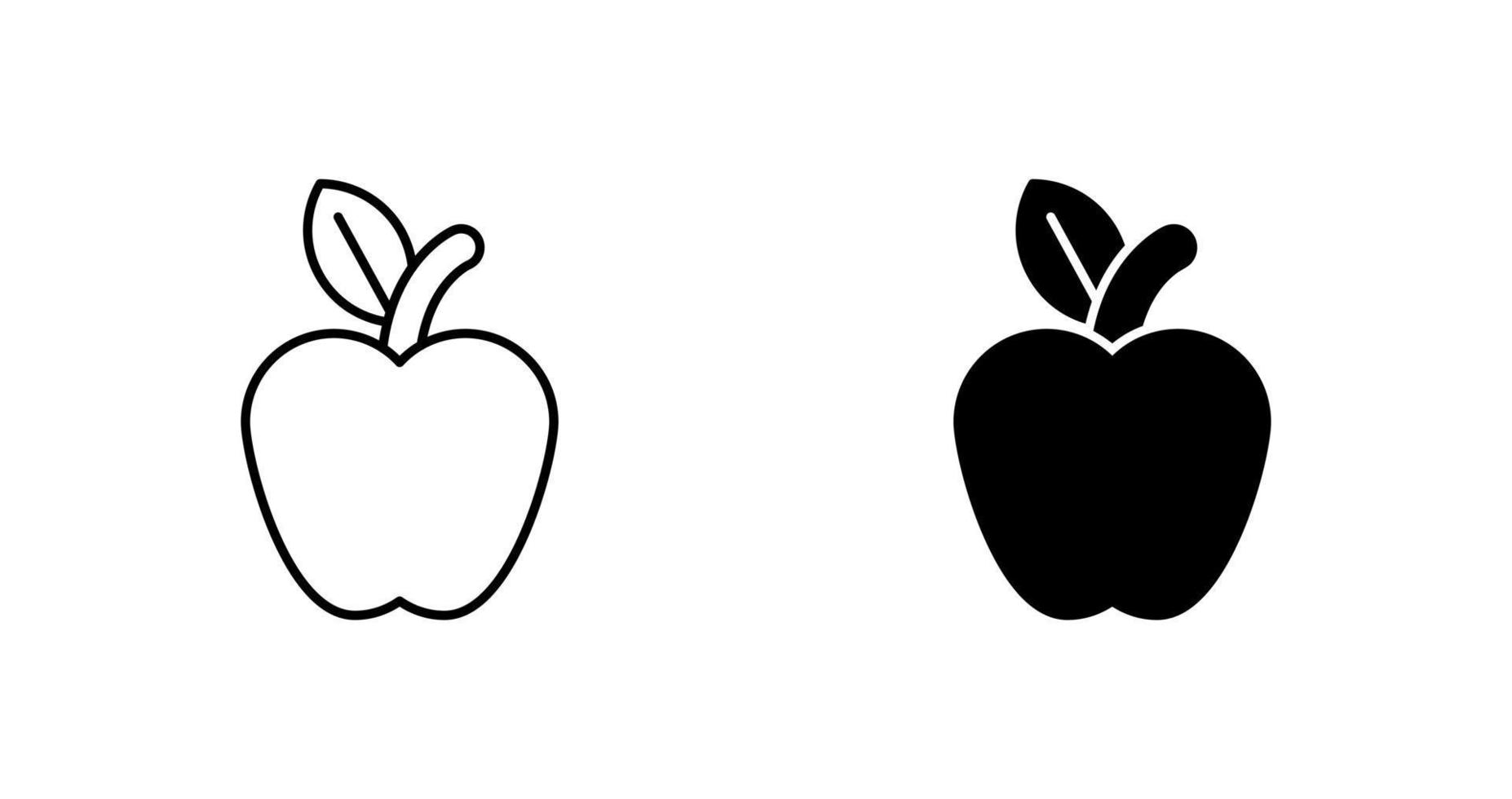 Apple-Vektor-Symbol vektor