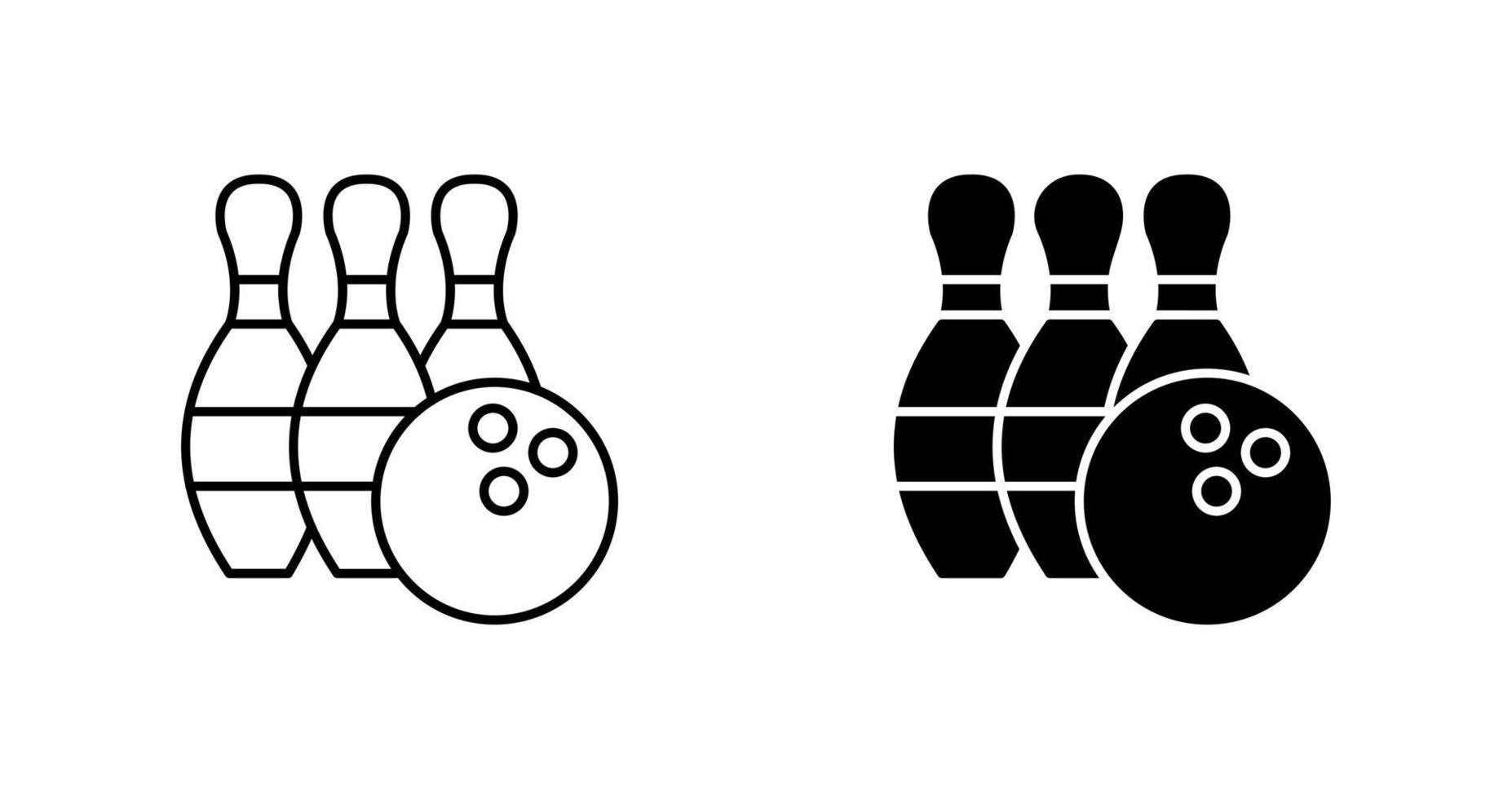 Bowling-Vektor-Symbol vektor