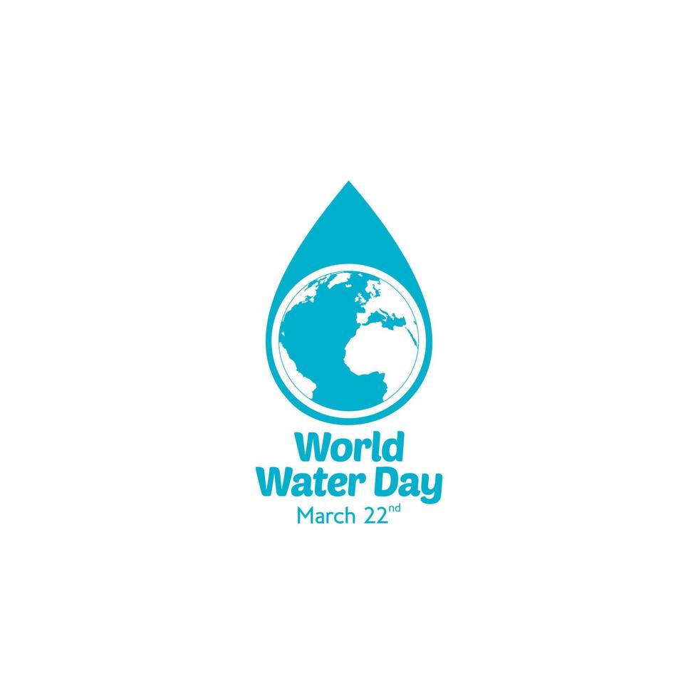 Welt Wasser Tag Neon- Stil horizontal Banner Design Vorlage. Vektor Illustration