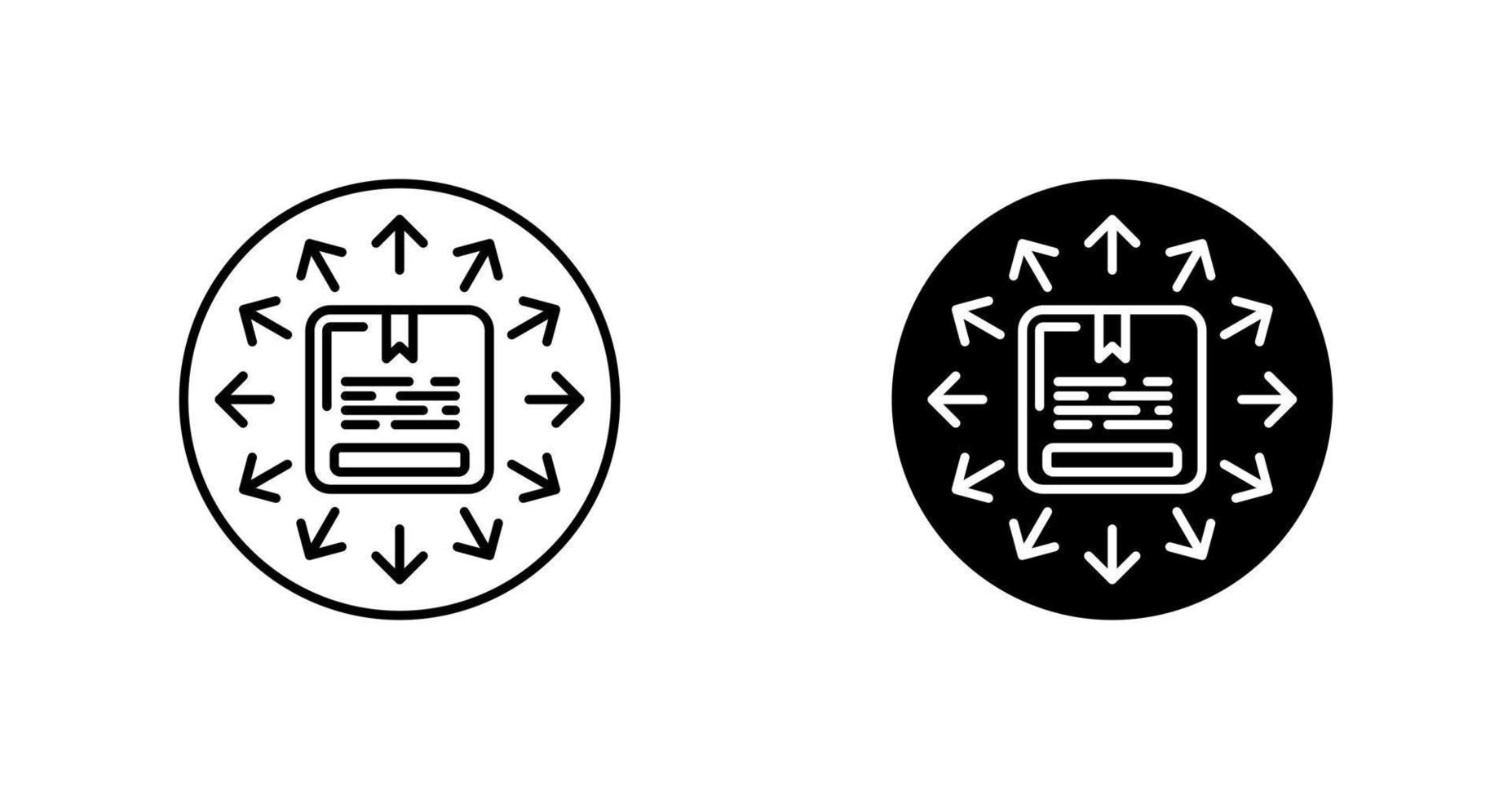 Vektorsymbol für die Geschäftslogistik vektor